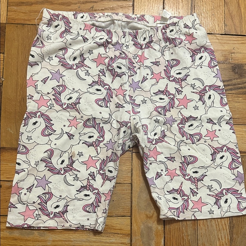 Children’s Place Unicorn Star Leggings Girls L 10/12 Pink Purple